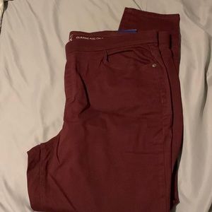Maroon jeans
